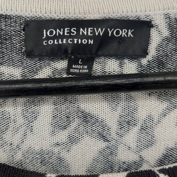 Jones of New York Floral Round neck Sweater Size Large - Picture 2 of 4